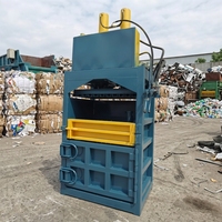 Presse à balles horizontale hydraulique entièrement en acier de 1,5 tonne pour déchets de papier, personnalisable, pour compression de bouteilles en plastique et films