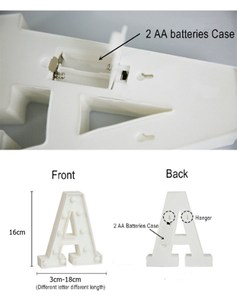 22cm alfabeto tendone lettera luce buon compleanno bambino sposami ti amo LED luce per la decorazione della festa di nozze - Product Image 6