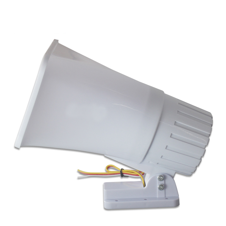 2-Ton Outer Siren Speaker with UV Proof Outdoor Siren Alarm Horn Home Security System 12V Electronic Siren for Security