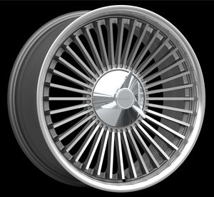 Jantes de voiture pour passagers en alliage à rayons multiples, finition polie et gris métallisé clair, <span class=keywords><strong>2</strong></span> pièces, pour Corvette C2 <span class=keywords><strong>C3</strong></span> - Product Image 3