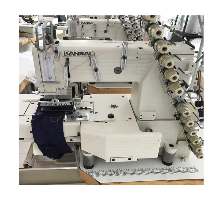 Швейная машина Kansai, 12 игл, 21 нить, полный комплект швейного оборудования