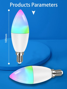 Tuya Wifi LED Smart <b>Bulb</b> RGB E14 <b>Light</b> <b>Bulb</b> Voice APP Control Dimmable for Google Home Alexa Smartlife Works with <b>Remote</b> Control - Product Image 6