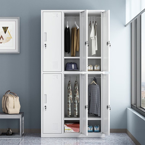 Armoire de rangement en acier avec <span class=keywords><strong>2</strong></span>/4/6/9/12/15/18/24 porte Armoire casier en métal 3 portes armoire armoire en acier casier - Product Image 5