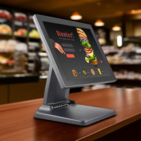 Sistema POS de Pantalla Táctil con Marco en Ángulo Recto para Comercios, Base Plegable, Sistema POS Todo en Uno, PC POS, Sistema de Venta Minorista, Venta al Por Mayor OEM