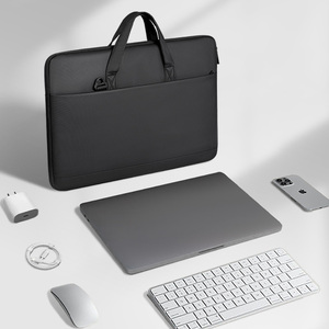 Zaino per Laptop Impermeabile e Resistente, Borsa Sottile Imbottita per Notebook, Custodia Protettiva con Manico per Viaggi - Product Image 3