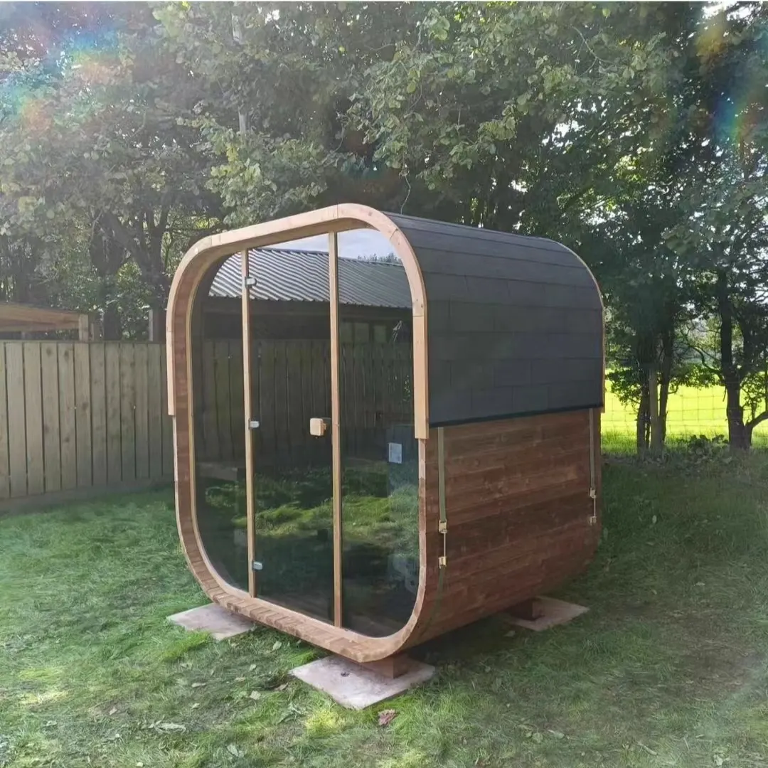 Sauna extérieur en cabane en rondins à bas prix pour 1 à 2 personnes Sauna traditionnel/sec personnalisé en gros