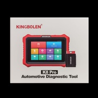 Escáner de Diagnóstico Universal para Automóviles KINGBOLEN K8 PRO, K8pro OBD2 CAN FD, Codificación ECU, Sistema Completo, Pantalla Táctil Android 10.0, Rojo