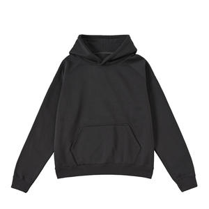 LH2109 Vendor Pakaian Guangzhou Grosir Kustom <span class=keywords><strong>Hoodie</strong></span> Lengan <span class=keywords><strong>Raglan</strong></span> Campuran Katun 400 Gsm <span class=keywords><strong>Hoodie</strong></span> Unisex - Product Image 4
