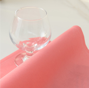 Napperons en tissu de coton rose clair personnalisés avec logo, jetables, modernes, imprimés, écologiques, durables, lavables 6 fois, pour usage en restaurant - Product Image 5