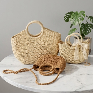 <span class=keywords><strong>Sac</strong></span> de plage d'été pour femme 2026, élégant, en paille tressée, en corde de papier et <span class=keywords><strong>osier</strong></span>, <span class=keywords><strong>sac</strong></span> fourre-tout à main et à <span class=keywords><strong>bandoulière</strong></span> - Product Image 2