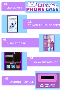 Stampante UV Self-Service di Alta Qualità per Stampa Fai-da-Te di Cover per <span class=keywords><strong>Telefoni</strong></span>, Macchina Distributrice per Stampa di Cover per Cellulari per Negozi di Telefonia - Product Image 5