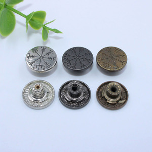 Alta Qualidade Personalizado Rodada Marca Logo Alloy Metal Denim Jeans Botão Cowboy Shank Botão para Jeans Vestuário - Product Image 2