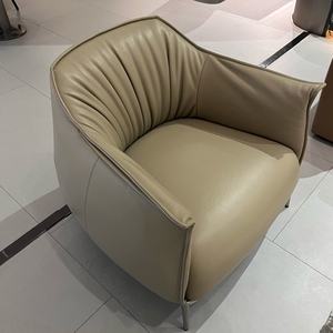 Sillón moderno de Tigre, asientos individuales, cuero genuino, sala de estar, dormitorio, balcón, ocio, café, muebles de Villa, sillón Loft - Product Image 4