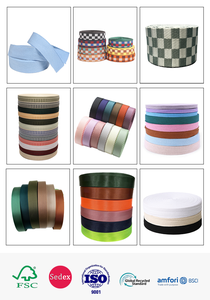 Nylon Gấp Ban Nhạc Đàn Hồi Màu Đen Và Trắng Đầy Màu Sắc Jacquard Logo Rộng <span class=keywords><strong>4Mm</strong></span> Cho Phụ Nữ Của Quần Váy Túi Vải - Product Image 6