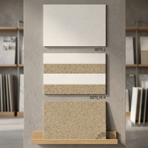 Carreaux muraux en porcelaine polie 300x450mm gris brillant, céramique émaillée pour intérieur, salle de bain, couloir, extérieur - Product Image 3