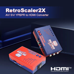 Конвертер RetroScaler2x <span class=keywords><strong>AV</strong></span> в <span class=keywords><strong>HD</strong></span> (линейный усилитель) для консолей PS2, N64, NES, Dreamcast, Saturn, Gamecube — аксессуары для ретро-игр в <span class=keywords><strong>HD</strong></span>-качестве - Product Image 1
