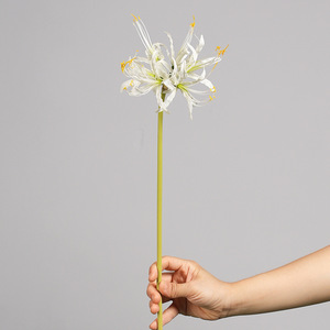 Planta Artificial de Lirio Araña Rojo Greenway, Pétalos de PVC, Arreglo Floral Decorativo para Días Festivos y Festivales - Product Image 2