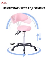 ANTLUPLUS Chaise Selle Ergonomique Réglable en Hauteur, Tabouret de Salon Équestre, Tabouret de Barbier, Chaise de Barbier