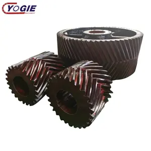 Product custom non-standard No undercut large module c45 steel herringbone double helical spur bull gear