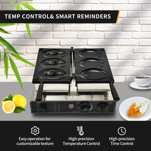 Máquina para Hacer Waffles Eléctrica, 3 en 1, con Forma de Vagina, de Acero Inoxidable, con Control Táctil y Temporizador, para Hacer Waffles de Halloween - Product Image 4