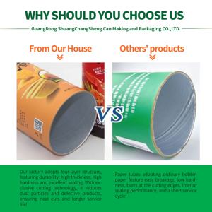 Đóng gói sinh thái thân thiện Kraft tùy chỉnh giấy xi lanh Đóng gói hộp khoai tây chiên có thể - Product Image 3