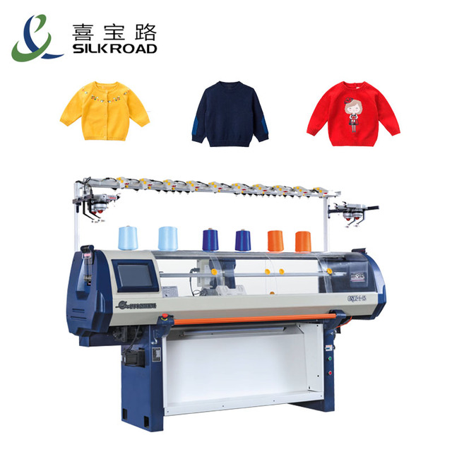 Fully Fashion Woollen Scarf Knitting Machine  Chinese Sweater Computerized Flat Knitting Machine
