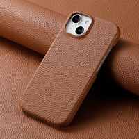Étui de protection en cuir de litchi uni de couleur pure pour iPhone 18 Pro Max, compatible avec les coques de téléphone iPhone 17, 16, 15, 14, 13, 12, 11