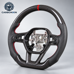 Volante Deportivo de Fibra de Carbono Forjado con Luces LED para Honda HRV Civic Accord 11.ª Generación Si Type R Fk7 Inspire 2022 2024 - Product Image 1