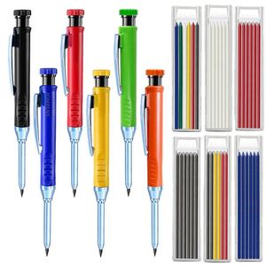 29 Khy Woodworking Lápiz de punta larga para marcar y recargar, herramienta mecánica para trabajos de construcción, punta de 1 mm, lápiz de grafito negro - Product Image 4