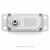 Servomoteur numérique sans balais XQ-POWER XQ-S9100D 100KG à couple élevé, bus série RS485, engrenage en acier inoxydable, bras robotique 12V