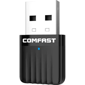 جهاز تنظيم واي فاي عالي السرعة COMFAST CF-811AC V3 ثنائي النطاق بقدرة 650 ميجابت/ثانية مع محول يو إس بي واي فاي لاسلكي يو إس بي 2.0 واي فاي معزز وصلة USB