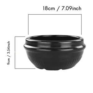 Cuenco Dolsot de cerámica ecológico Premium coreano Bibimbap, cazuela de fideos de arroz, bandeja de tazón de sopa de <span class=keywords><strong>algas</strong></span> para juegos de utensilios de cocina comerciales - Product Image 4