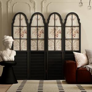 <span class=keywords><strong>Vintage</strong></span> Waterdichte Duurzame Gemakkelijk Te Monteren Aanpasbare Grootte Hout Decoratieve Opvouwbare Scherm Scheidingsruimte - Product Image 6