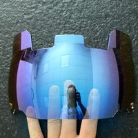 Visière de casque de football universelle anti-brouillard, nouveau, verni, visière transparente pour les yeux,