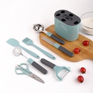 Accesorios de Cocina al por Mayor, Juego de Utensilios de Cocina de <span class=keywords><strong>5</strong></span> Piezas, Pelador de Acero Inoxidable, Rebanador de Verduras, Rallador de Melón - Product Image 4