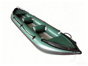 Canoë gonflable pliable léger ZM-300DM en caoutchouc avec accessoires complets, y compris sac de pompe et kit de réparation. - Product Image 3