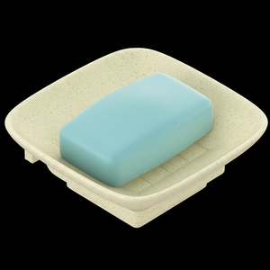 Jabonera de acero inoxidable con forma cuadrada y orificios de drenaje para baño y accesorios de almacenamiento para la ducha - Product Image 1