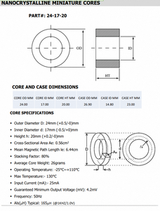 Cinta Nanocristalina de Precisión, Diseñada para Mejorar el Rendimiento en Inductores de Alta Frecuencia - Product Image 6