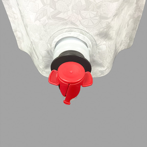 Custom Printing Food Grade Milk White Stand Up <b>Pouch</b> With Vitop Valve With Handle Portable For Water Packaging - Product Image 2