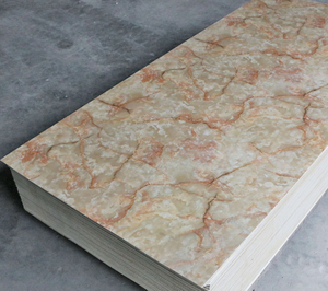 Penjualan langsung dari pabrik bahan plastik tahan air papan UV cetak 3D Panel dinding marmer PVC lembar UV kekuatan tinggi - Product Image 5