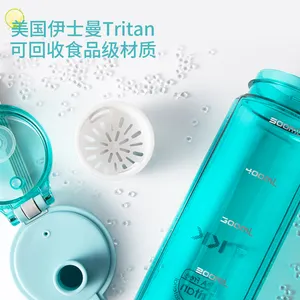 Custom Logo OEM Factory High End Custom Logo Reusable 400ml 500ml Tritan Plastic Water Bottle For Men