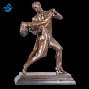Escultura de Bronce Personalizada de Tamaño Real, Romántica, Moderna, para Exteriores, Pareja Bailando, Estatua de Metal de Mujer y Hombre Desnudos Bailando - Product Image 5