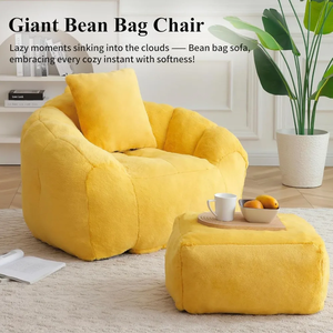 Sitio Web de Compras en Línea Alibabaa, Sillón Otomano Tapizado en Terciopelo Cuadrado, Diseño Contemporáneo que Ahorra Espacio para Villas y Apartamentos - Product Image 3