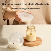 Extractor de Leche Manual Unilateral Manos Libres Babytop, 40 ml de Gran Capacidad, Receptor de Leche Materna a Prueba de Polvo, Diámetro del Pezón de 35 mm