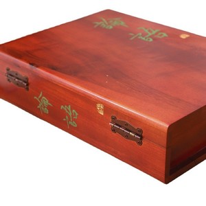 Caja de Madera para Caligrafía y Pintura, Rectangular, Hecha a Mano, para Regalo, Almacenamiento, Árbol Genealógico, Caja de Embalaje Universal - Product Image 1