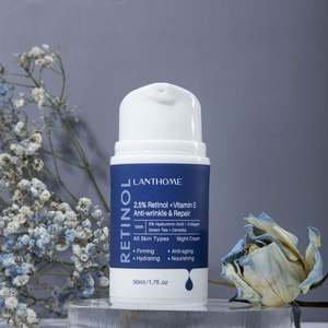 Crème de jour 10% Vitamine C + Aloe Vera et crème de nuit 2.5% Rétinol + Vitamine E avec 5% d'acide hyaluronique B5 pour la peau du visage - Product Image 2