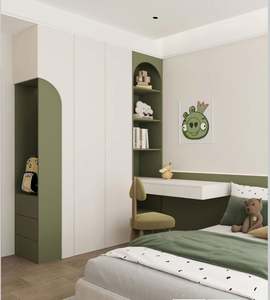 Armario para Niños, Muebles de Dormitorio Personalizados para Niños, Armario Azul Bonito y Encantador - Product Image 2