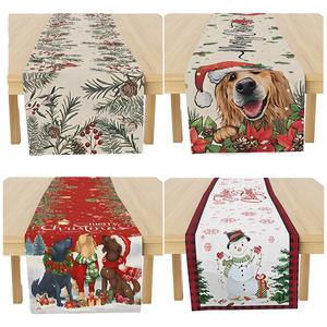 Nuevo camino <span class=keywords><strong>de</strong></span> <span class=keywords><strong>mesa</strong></span> <span class=keywords><strong>de</strong></span> <span class=keywords><strong>Navidad</strong></span> hecho a mano transfronterizo muñeco <span class=keywords><strong>de</strong></span> nieve cachorro impresión Digital a prueba <span class=keywords><strong>de</strong></span> aceite decoración Simple <span class=keywords><strong>Amazon</strong></span> superventas caliente - Product Image 2