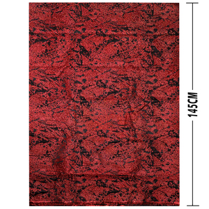 RTS hochwertiges dunkelrotes klassisch metallfarbenes luxuriöses brokiertes jacquard-stoff für kleid-kissen - Product Image 4