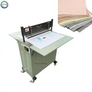 Máquina cortadora de muestras de tela Industrial automática, cortadora de cinta de tela persiana cebra